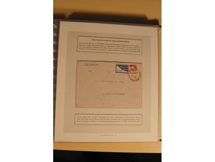 1948, große, auch international hochbewertete Ausstellungssammlung in 4 Bänden und Ergänzungsbänden mit insgesamt ca. 160 Bri