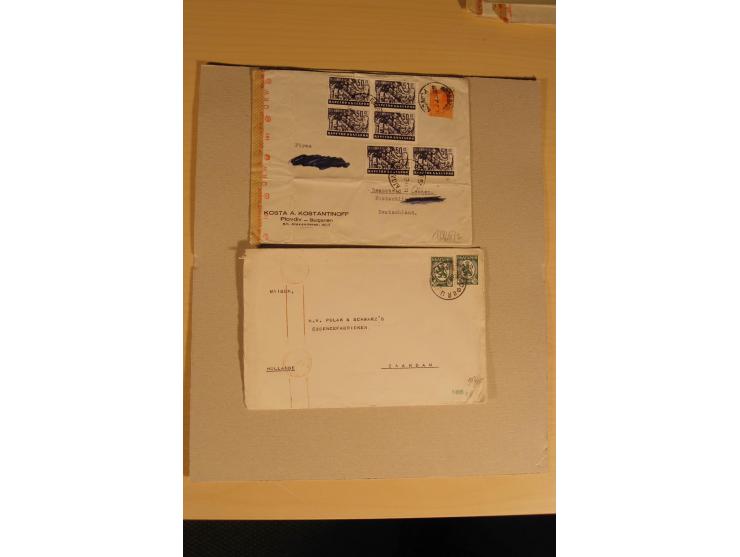 1890/1961 (ca.), postfrische, ungebrauchte und gestempelte Partie, dazu rd. 30 Briefe und Karten