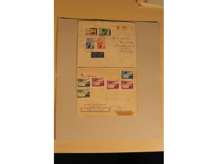 1890/1961 (ca.), postfrische, ungebrauchte und gestempelte Partie, dazu rd. 30 Briefe und Karten