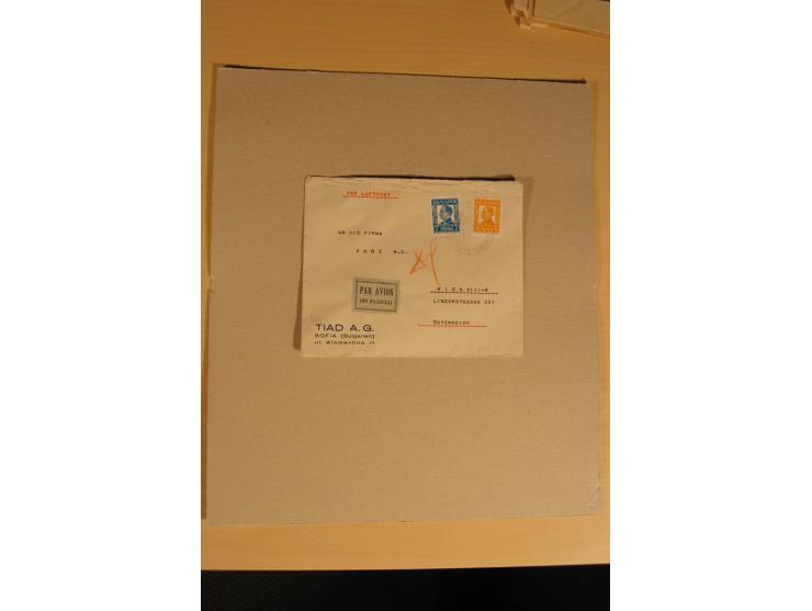 1890/1961 (ca.), postfrische, ungebrauchte und gestempelte Partie, dazu rd. 30 Briefe und Karten