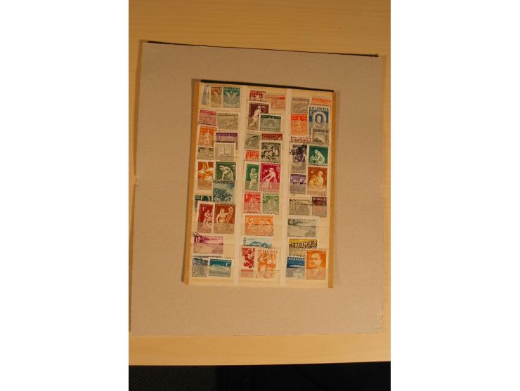 1890/1961 (ca.), postfrische, ungebrauchte und gestempelte Partie, dazu rd. 30 Briefe und Karten