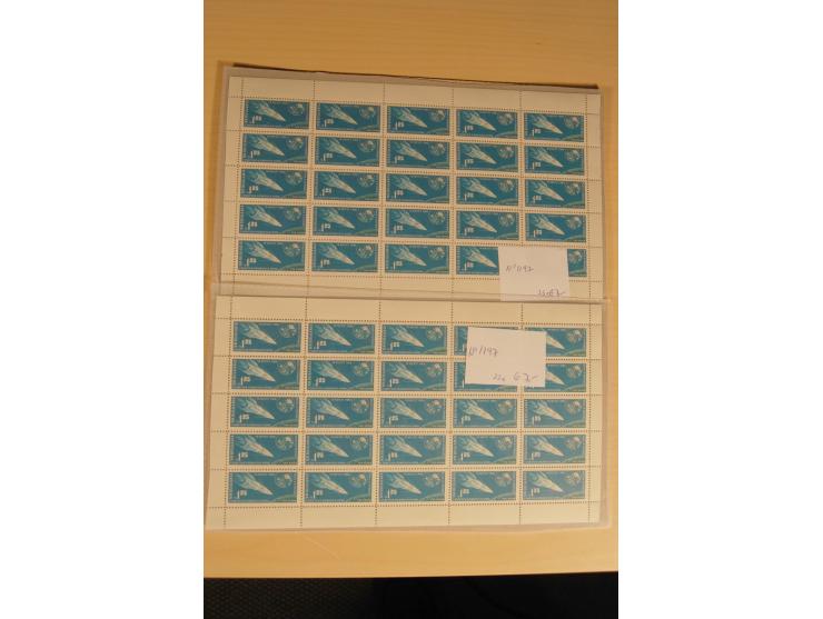 1890/1961 (ca.), postfrische, ungebrauchte und gestempelte Partie, dazu rd. 30 Briefe und Karten
