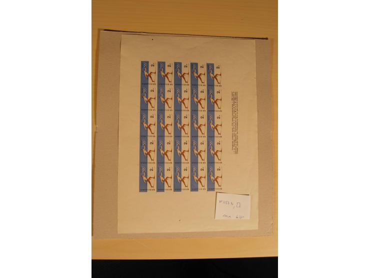 1890/1961 (ca.), postfrische, ungebrauchte und gestempelte Partie, dazu rd. 30 Briefe und Karten
