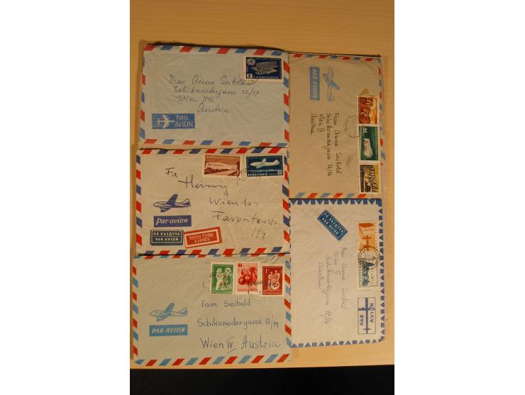 1890/1961 (ca.), postfrische, ungebrauchte und gestempelte Partie, dazu rd. 30 Briefe und Karten