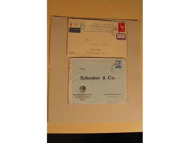 1890/1961 (ca.), postfrische, ungebrauchte und gestempelte Partie, dazu rd. 30 Briefe und Karten
