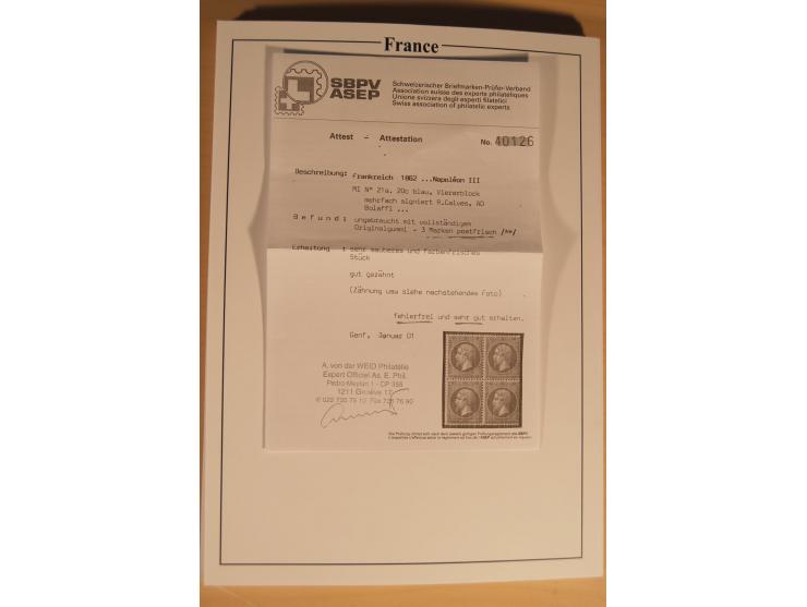 1849/68, anfangs ungebrauchte und gestempelte, ab 1900 nur noch ungebrauchte bzw. postfrische umfangreiche Sammlung, teils et