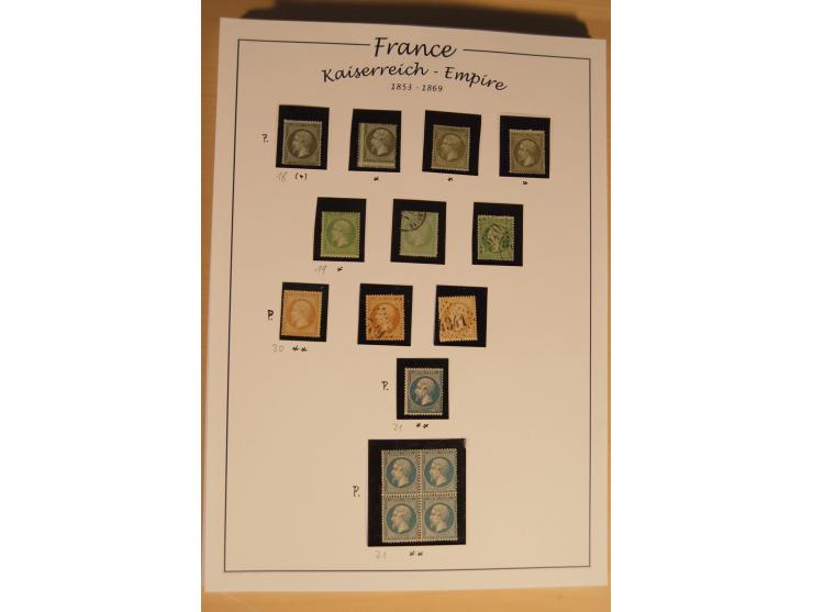1849/68, anfangs ungebrauchte und gestempelte, ab 1900 nur noch ungebrauchte bzw. postfrische umfangreiche Sammlung, teils et