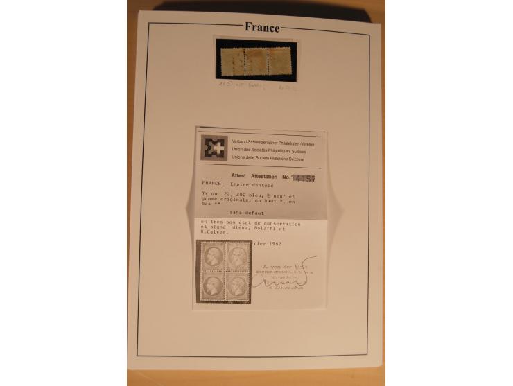 1849/68, anfangs ungebrauchte und gestempelte, ab 1900 nur noch ungebrauchte bzw. postfrische umfangreiche Sammlung, teils et