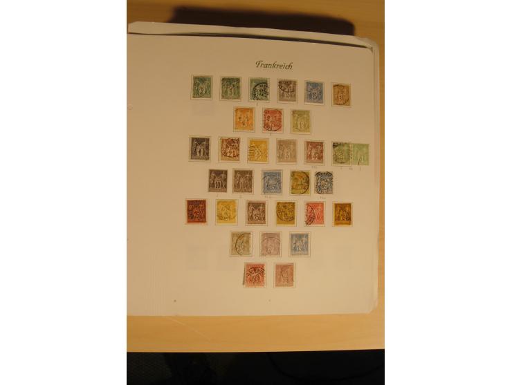 1849/1909 (ca.), gestempelte Sammlung mit u.a. Mi.-Nr. 1-5, 7, 8, 32, 42-44, Portomarken, etlichen Paaren und größeren Einhei