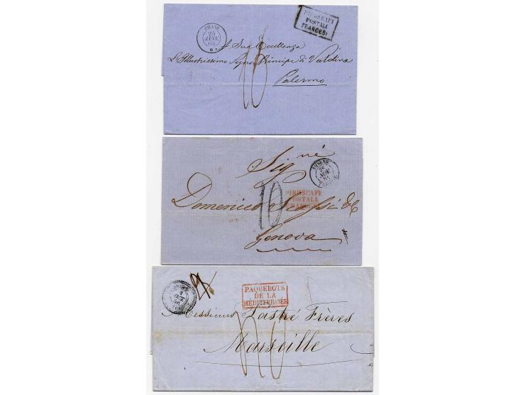 1856/1906 (ca.), 15 Briefe, Karten und Ganzsachen, dabei Reco, Schiffspost etc.