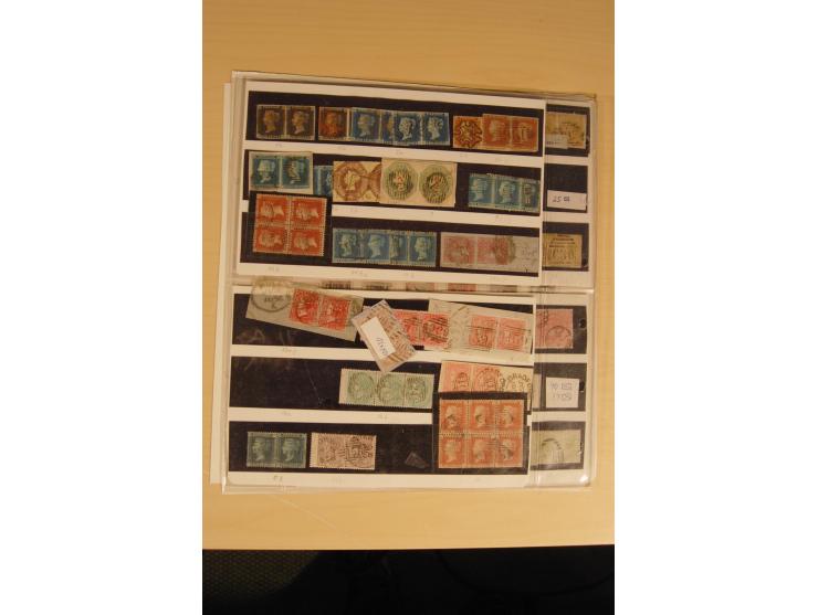 1840/91, gestempelte Sammlung inkl. einiger Briefe beginnend mit Mi.-Nr. 1-2 (je 2x), 5-7, 85 und 99 außerdem Mi.-Nr. 1-2 jew