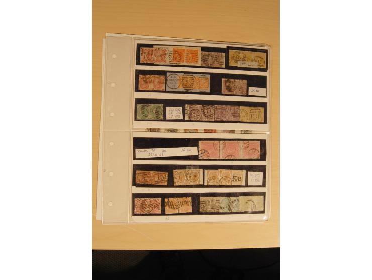 1840/91, gestempelte Sammlung inkl. einiger Briefe beginnend mit Mi.-Nr. 1-2 (je 2x), 5-7, 85 und 99 außerdem Mi.-Nr. 1-2 jew