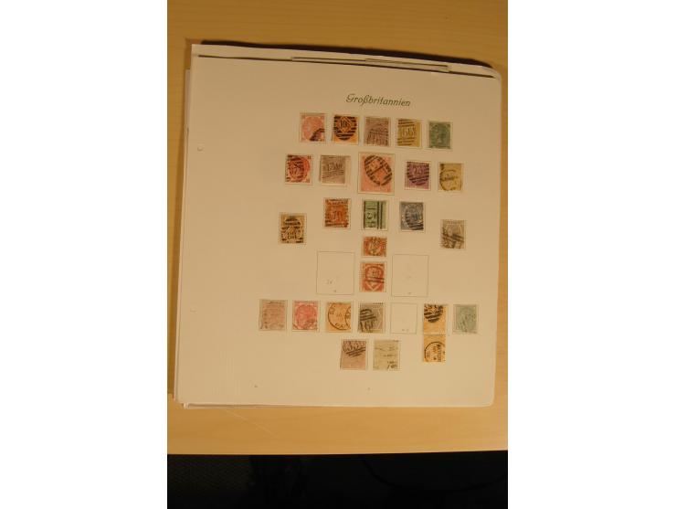 1840/91, gestempelte Sammlung inkl. einiger Briefe beginnend mit Mi.-Nr. 1-2 (je 2x), 5-7, 85 und 99 außerdem Mi.-Nr. 1-2 jew