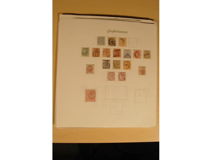 1840/91, gestempelte Sammlung inkl. einiger Briefe beginnend mit Mi.-Nr. 1-2 (je 2x), 5-7, 85 und 99 außerdem Mi.-Nr. 1-2 jew