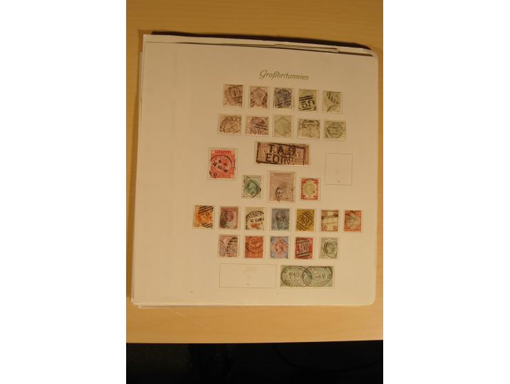 1840/91, gestempelte Sammlung inkl. einiger Briefe beginnend mit Mi.-Nr. 1-2 (je 2x), 5-7, 85 und 99 außerdem Mi.-Nr. 1-2 jew