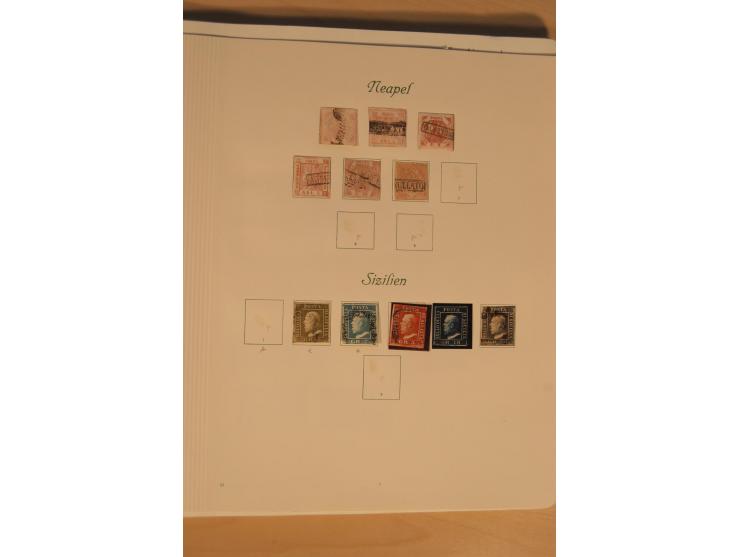 1851/1911, umfangreiche gestempelte Sammlung mit einigen Briefen und vielen Einheiten inkl. Königreich, dabei etliche gute We