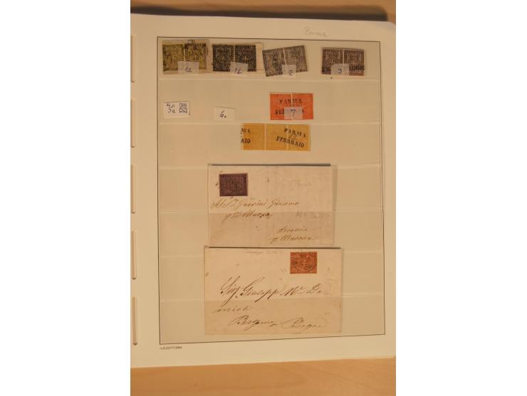 1851/1911, umfangreiche gestempelte Sammlung mit einigen Briefen und vielen Einheiten inkl. Königreich, dabei etliche gute We