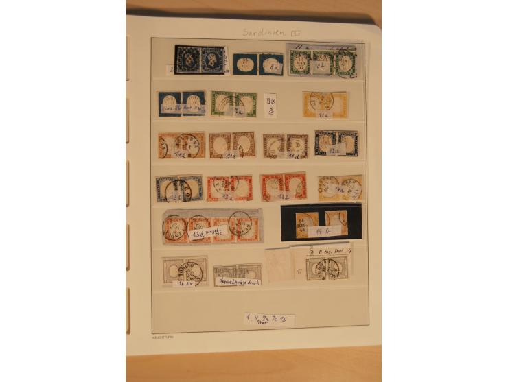 1851/1911, umfangreiche gestempelte Sammlung mit einigen Briefen und vielen Einheiten inkl. Königreich, dabei etliche gute We