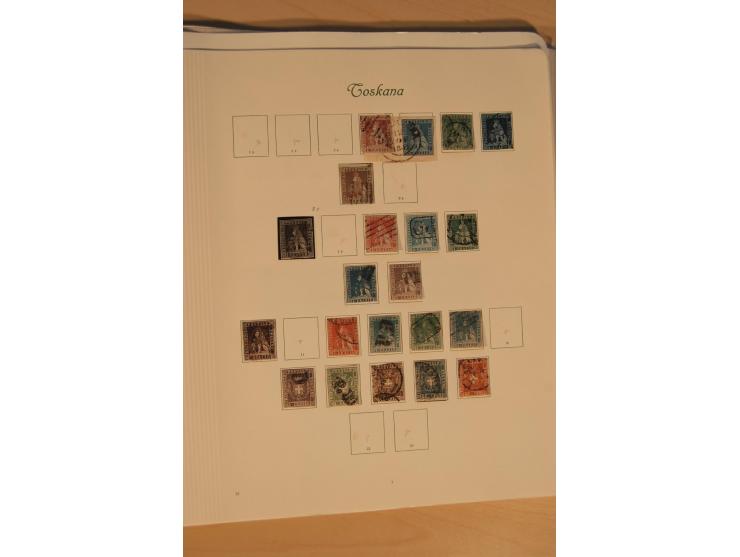 1851/1911, umfangreiche gestempelte Sammlung mit einigen Briefen und vielen Einheiten inkl. Königreich, dabei etliche gute We