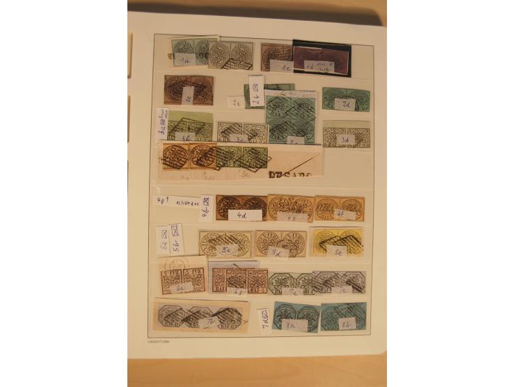 1851/1911, umfangreiche gestempelte Sammlung mit einigen Briefen und vielen Einheiten inkl. Königreich, dabei etliche gute We