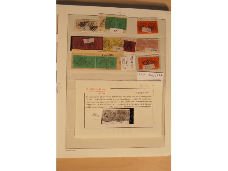 1851/1911, umfangreiche gestempelte Sammlung mit einigen Briefen und vielen Einheiten inkl. Königreich, dabei etliche gute We