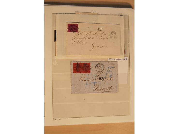 1851/1911, umfangreiche gestempelte Sammlung mit einigen Briefen und vielen Einheiten inkl. Königreich, dabei etliche gute We