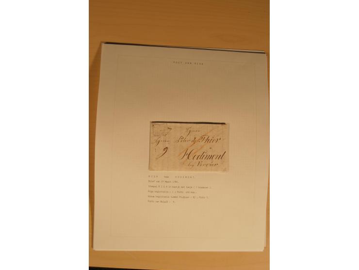 1762/1917, Die Postverbindungen von und nach Riga, Sammlung mit Briefen, Karten und Ganzsachen, dabei die Stempel Rigas ab 17