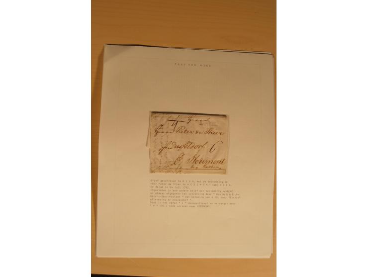 1762/1917, Die Postverbindungen von und nach Riga, Sammlung mit Briefen, Karten und Ganzsachen, dabei die Stempel Rigas ab 17