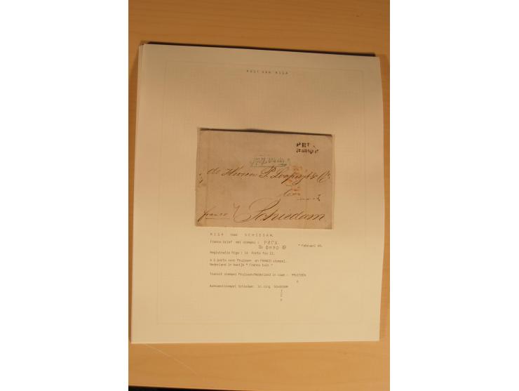1762/1917, Die Postverbindungen von und nach Riga, Sammlung mit Briefen, Karten und Ganzsachen, dabei die Stempel Rigas ab 17
