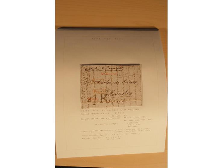 1762/1917, Die Postverbindungen von und nach Riga, Sammlung mit Briefen, Karten und Ganzsachen, dabei die Stempel Rigas ab 17