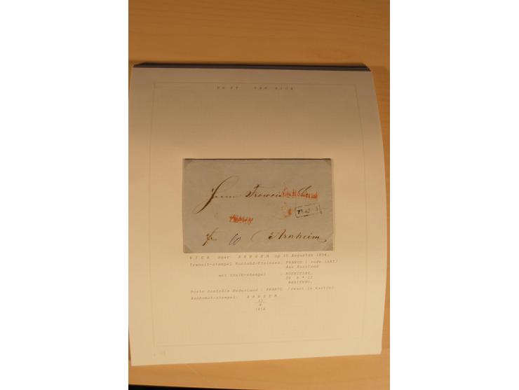 1762/1917, Die Postverbindungen von und nach Riga, Sammlung mit Briefen, Karten und Ganzsachen, dabei die Stempel Rigas ab 17