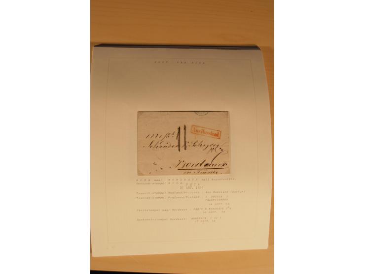 1762/1917, Die Postverbindungen von und nach Riga, Sammlung mit Briefen, Karten und Ganzsachen, dabei die Stempel Rigas ab 17