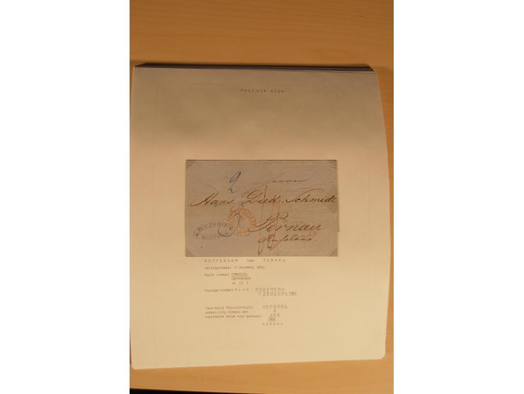 1762/1917, Die Postverbindungen von und nach Riga, Sammlung mit Briefen, Karten und Ganzsachen, dabei die Stempel Rigas ab 17