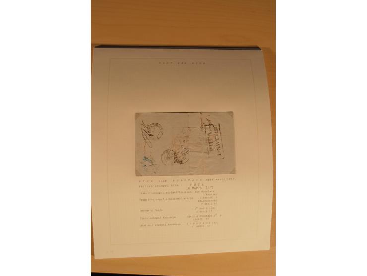 1762/1917, Die Postverbindungen von und nach Riga, Sammlung mit Briefen, Karten und Ganzsachen, dabei die Stempel Rigas ab 17