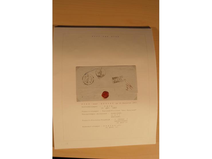 1762/1917, Die Postverbindungen von und nach Riga, Sammlung mit Briefen, Karten und Ganzsachen, dabei die Stempel Rigas ab 17