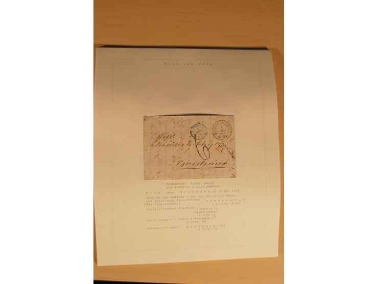 1762/1917, Die Postverbindungen von und nach Riga, Sammlung mit Briefen, Karten und Ganzsachen, dabei die Stempel Rigas ab 17