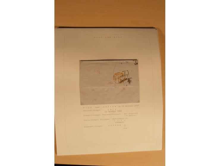 1762/1917, Die Postverbindungen von und nach Riga, Sammlung mit Briefen, Karten und Ganzsachen, dabei die Stempel Rigas ab 17