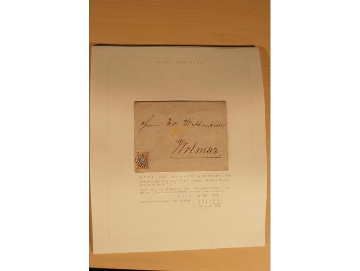 1762/1917, Die Postverbindungen von und nach Riga, Sammlung mit Briefen, Karten und Ganzsachen, dabei die Stempel Rigas ab 17