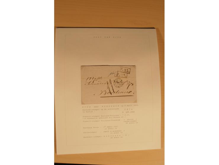 1762/1917, Die Postverbindungen von und nach Riga, Sammlung mit Briefen, Karten und Ganzsachen, dabei die Stempel Rigas ab 17