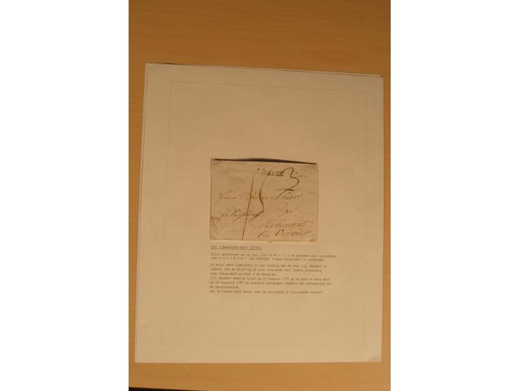 1762/1917, Die Postverbindungen von und nach Riga, Sammlung mit Briefen, Karten und Ganzsachen, dabei die Stempel Rigas ab 17