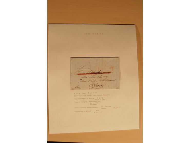 1762/1917, Die Postverbindungen von und nach Riga, Sammlung mit Briefen, Karten und Ganzsachen, dabei die Stempel Rigas ab 17