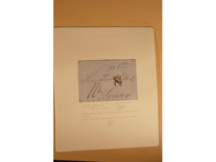 1762/1917, Die Postverbindungen von und nach Riga, Sammlung mit Briefen, Karten und Ganzsachen, dabei die Stempel Rigas ab 17