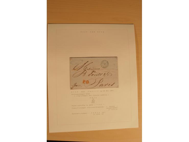 1762/1917, Die Postverbindungen von und nach Riga, Sammlung mit Briefen, Karten und Ganzsachen, dabei die Stempel Rigas ab 17