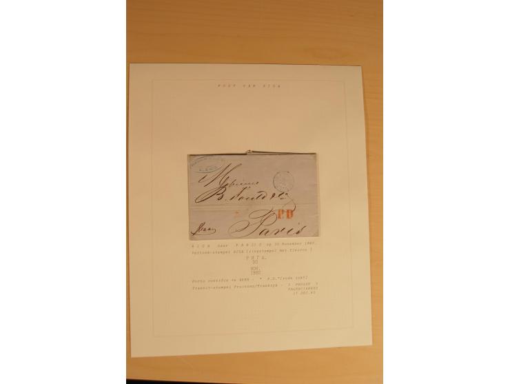 1762/1917, Die Postverbindungen von und nach Riga, Sammlung mit Briefen, Karten und Ganzsachen, dabei die Stempel Rigas ab 17