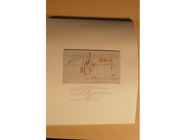 1762/1917, Die Postverbindungen von und nach Riga, Sammlung mit Briefen, Karten und Ganzsachen, dabei die Stempel Rigas ab 17