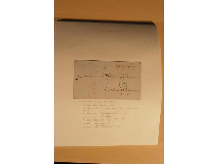 1762/1917, Die Postverbindungen von und nach Riga, Sammlung mit Briefen, Karten und Ganzsachen, dabei die Stempel Rigas ab 17