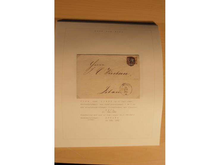 1762/1917, Die Postverbindungen von und nach Riga, Sammlung mit Briefen, Karten und Ganzsachen, dabei die Stempel Rigas ab 17