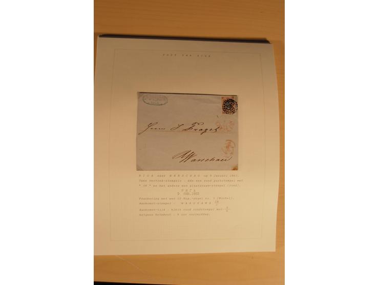1762/1917, Die Postverbindungen von und nach Riga, Sammlung mit Briefen, Karten und Ganzsachen, dabei die Stempel Rigas ab 17