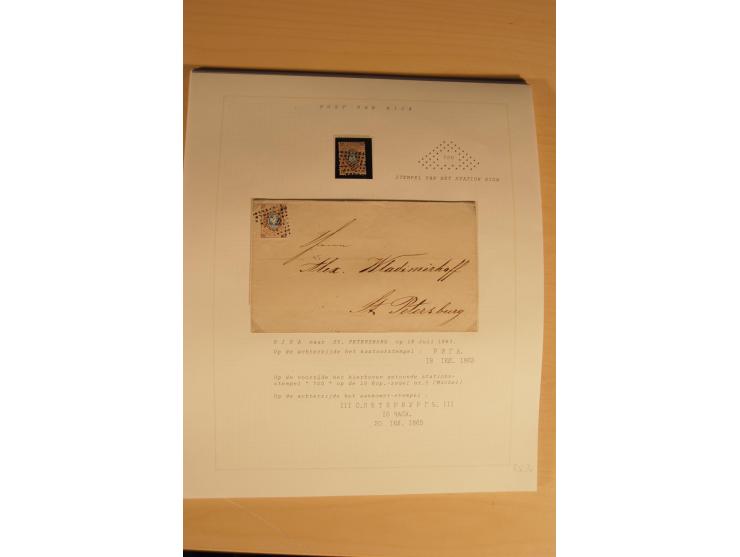 1762/1917, Die Postverbindungen von und nach Riga, Sammlung mit Briefen, Karten und Ganzsachen, dabei die Stempel Rigas ab 17
