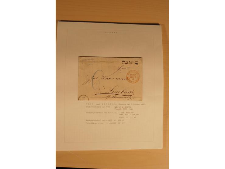 1762/1917, Die Postverbindungen von und nach Riga, Sammlung mit Briefen, Karten und Ganzsachen, dabei die Stempel Rigas ab 17